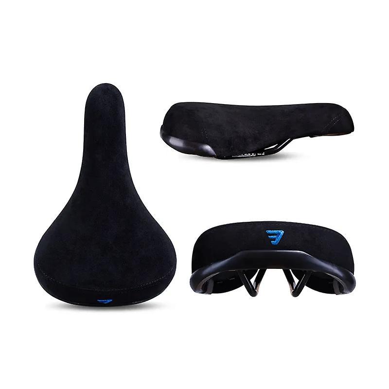 Bicycle Saddles Funsea Bicycle Saddle Wheelie Black With Logos Seat For Bicycles Flannelette Bike Seats Embroidery Logo 8mm Rail 43002