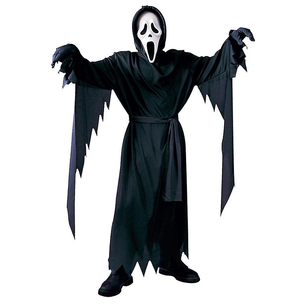 Tigernu 5-14 Years Kids Halloween Scream Cosplay Costume Ghost Children Fancy Dress Outfit With Mask 10-12 Years