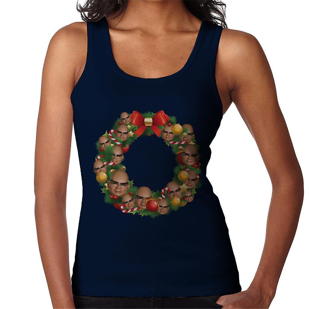 Thunderbirds Christmas Wreath Multiface The Hood Women's Vest Navy Blue X-Large