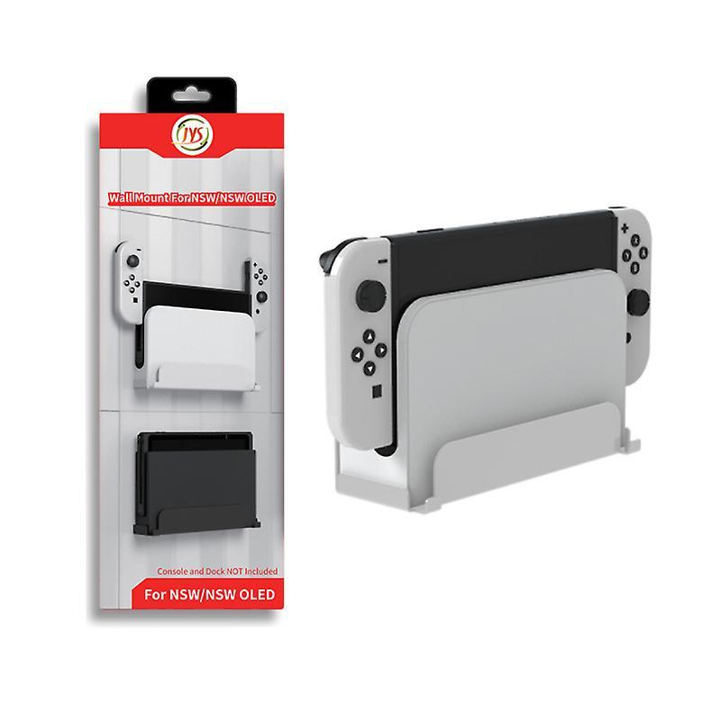 Sychie Wall Stand Holder Protective For Nintendo Switch Console Switch Dock Bracket Support Nitendo Switch Oled Tv Dock Accessories White