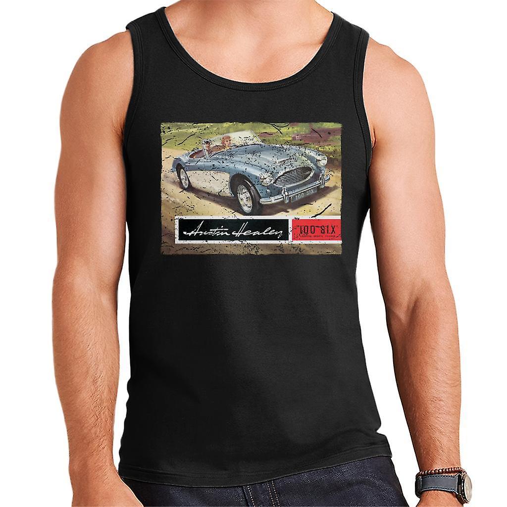 Austin Healey Country Road British Motor Heritage Men's Vest Black XX-Large