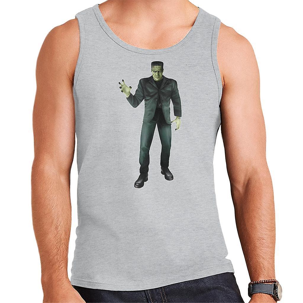 Frankenstein Monster Pose Men's Vest Heather Grey Small