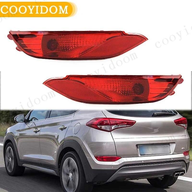 Scitoo Rear Bumper Reflector For Hyundai Tucson TL 2015 2016 2017 2018 Stop Brake Light Taillight Fog Warning Lamp Lens Car Accessories Only 1 Right