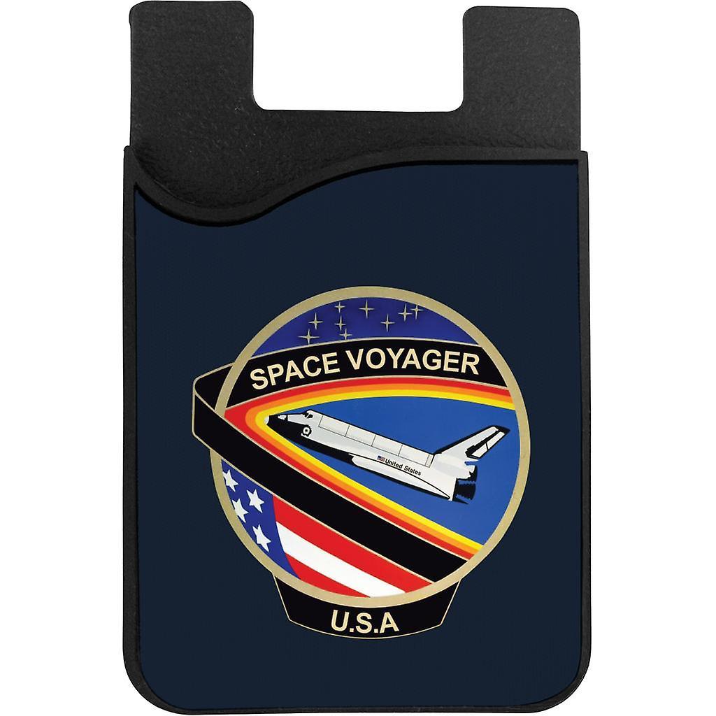 NASA STS 61C Space Shuttle Columbia Mission Patch Phone Card Holder Navy Blue 5.5cm x 8.5cm