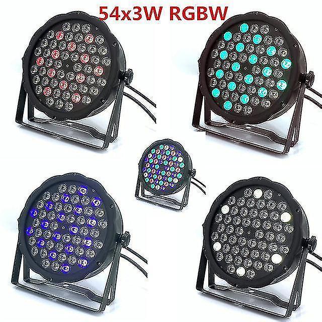 LED Par Lights 54X3W Dj Par LED Rgbw Wash Disco Light 54X4W Rgb 3In1 Windmill Color Uv Light Dmx Con Eu plug