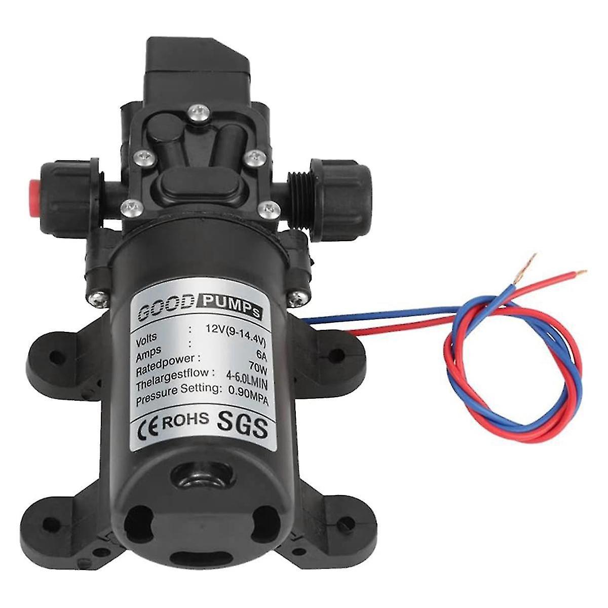 12V DC 6A 70W Electric Self-Priming Water Pump