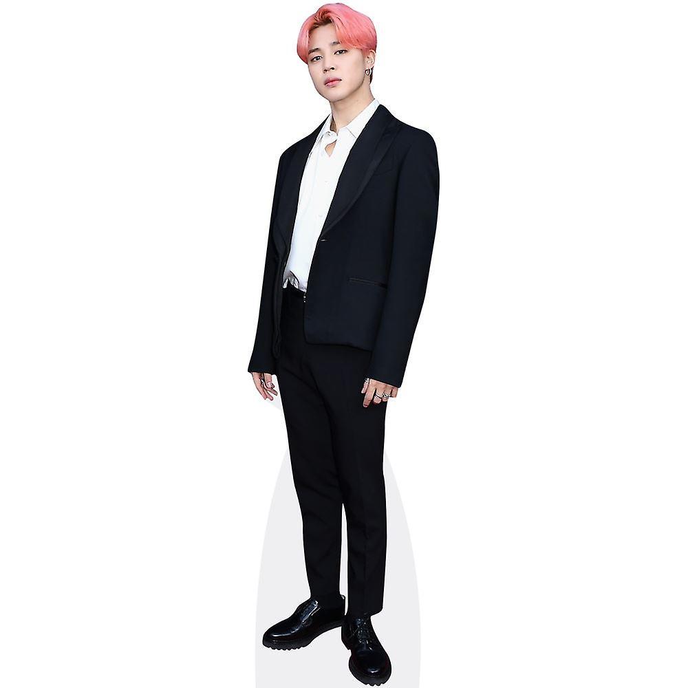 Celebrity Cutouts Jimin (White Shirt) Cardboard Cutout (lifesize OR mini size). Standee. Stand Up. Mini Size Cutout