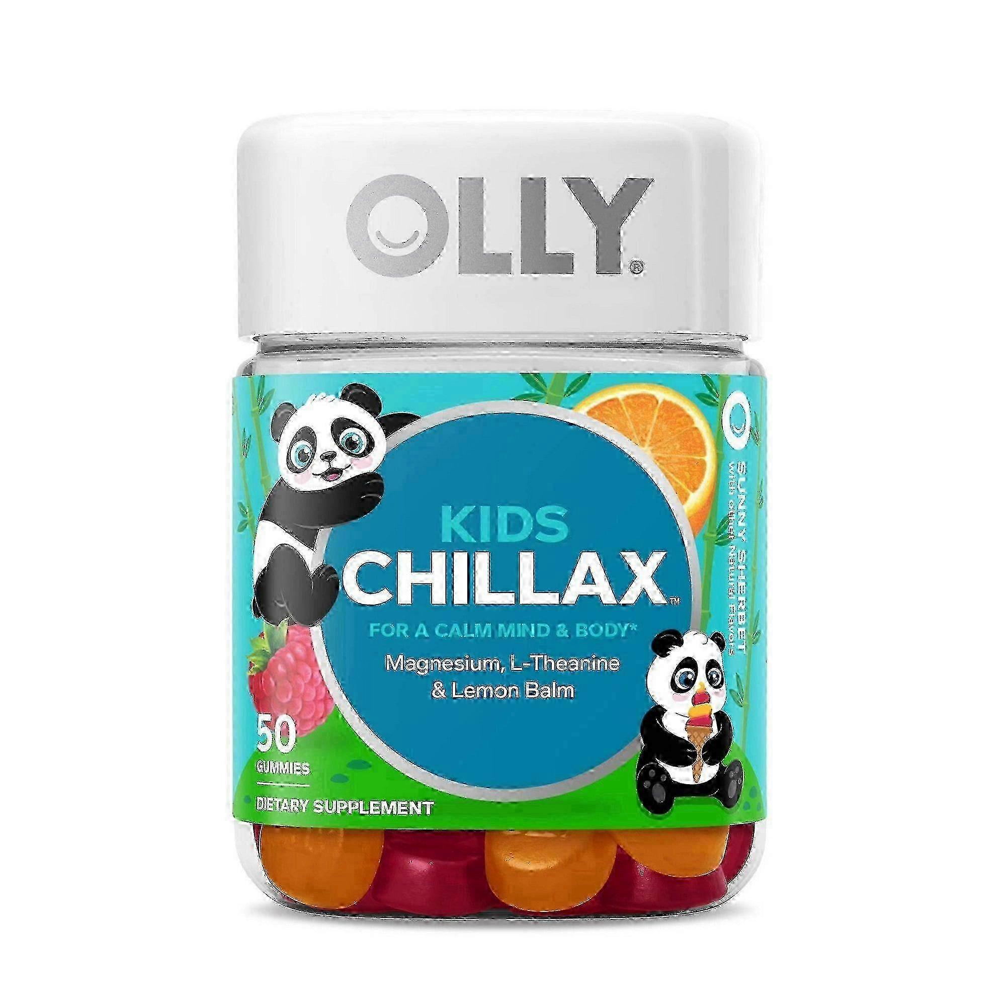 Olly Kids Chillax Gummy Supplement, Sunny Sherbet, 50 Ea