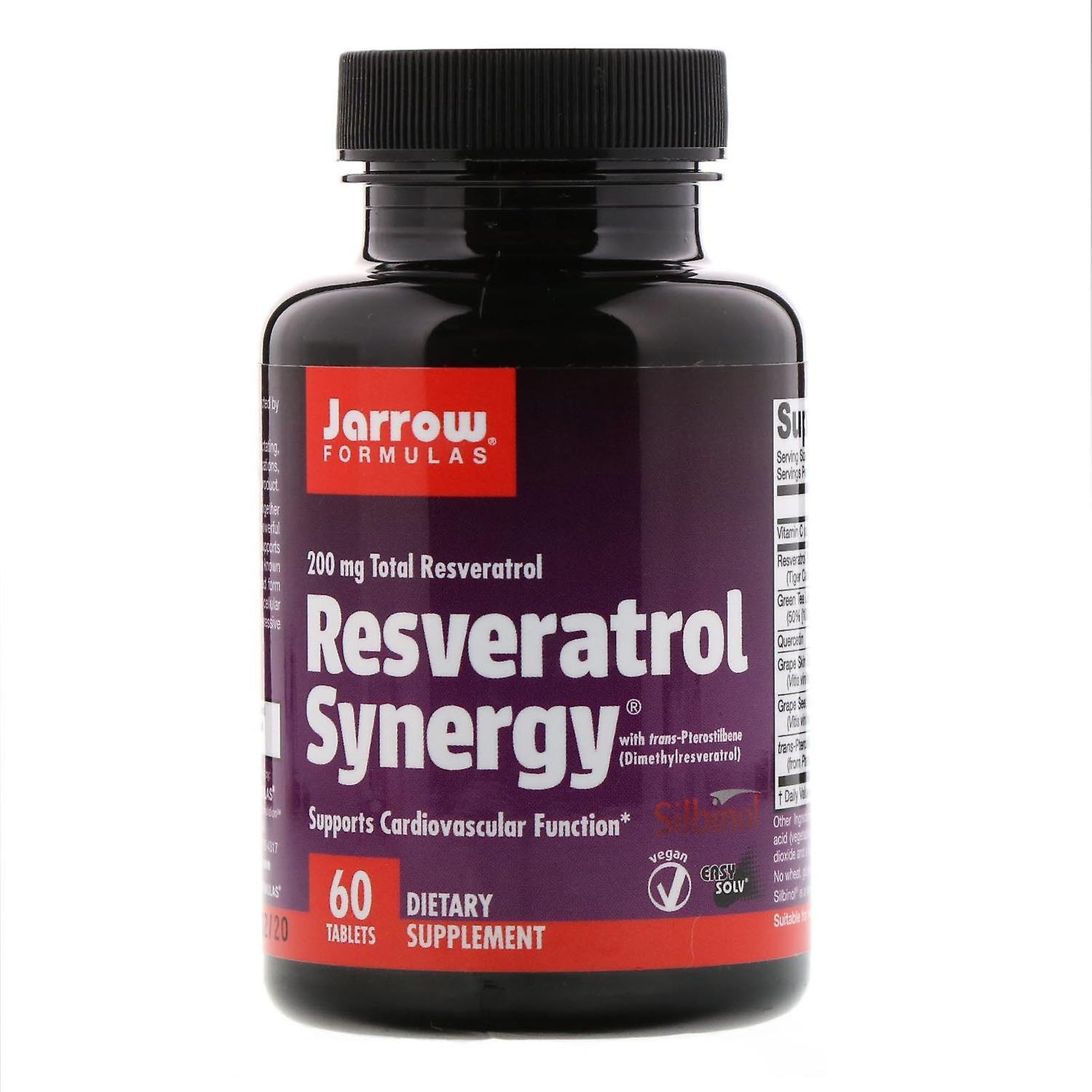 Jarrow Formulas Resveratrol Synergy, 200mg - 60 tabs