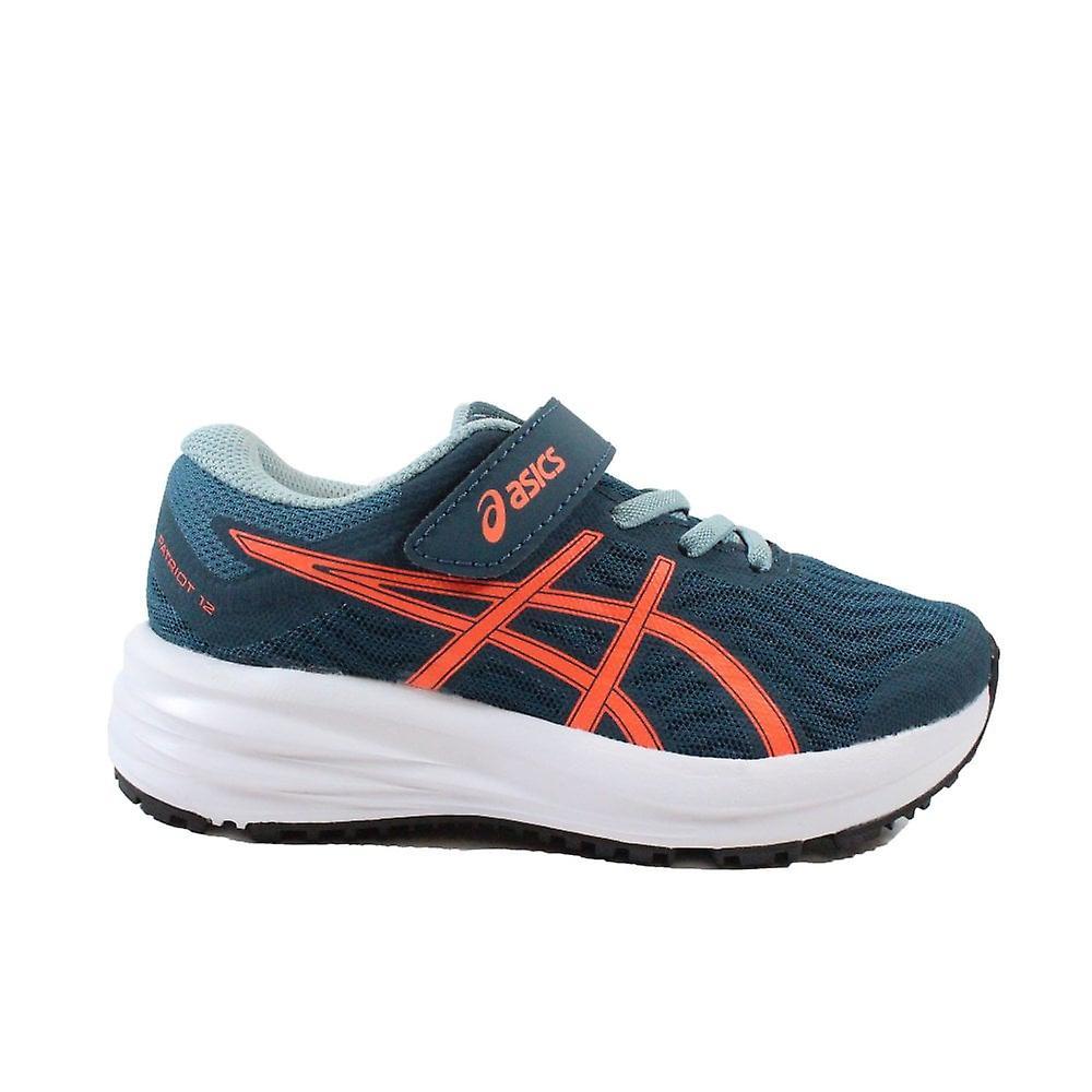 Kids Asics PATRIOT 12 PS | Magnetic Blue/Sunrise Red | Childrens Running Trainers Magnetic Blue/red Uk 9 Kids