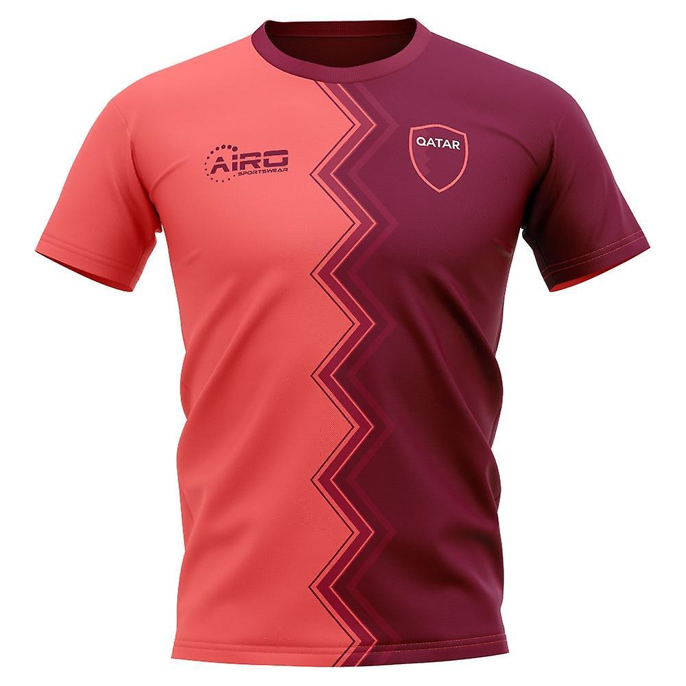 Airo Sportswear 2023-2024 Qatar Away Concept Football Shirt - Little Boys White XLB 7-8yrs (122-128cm)