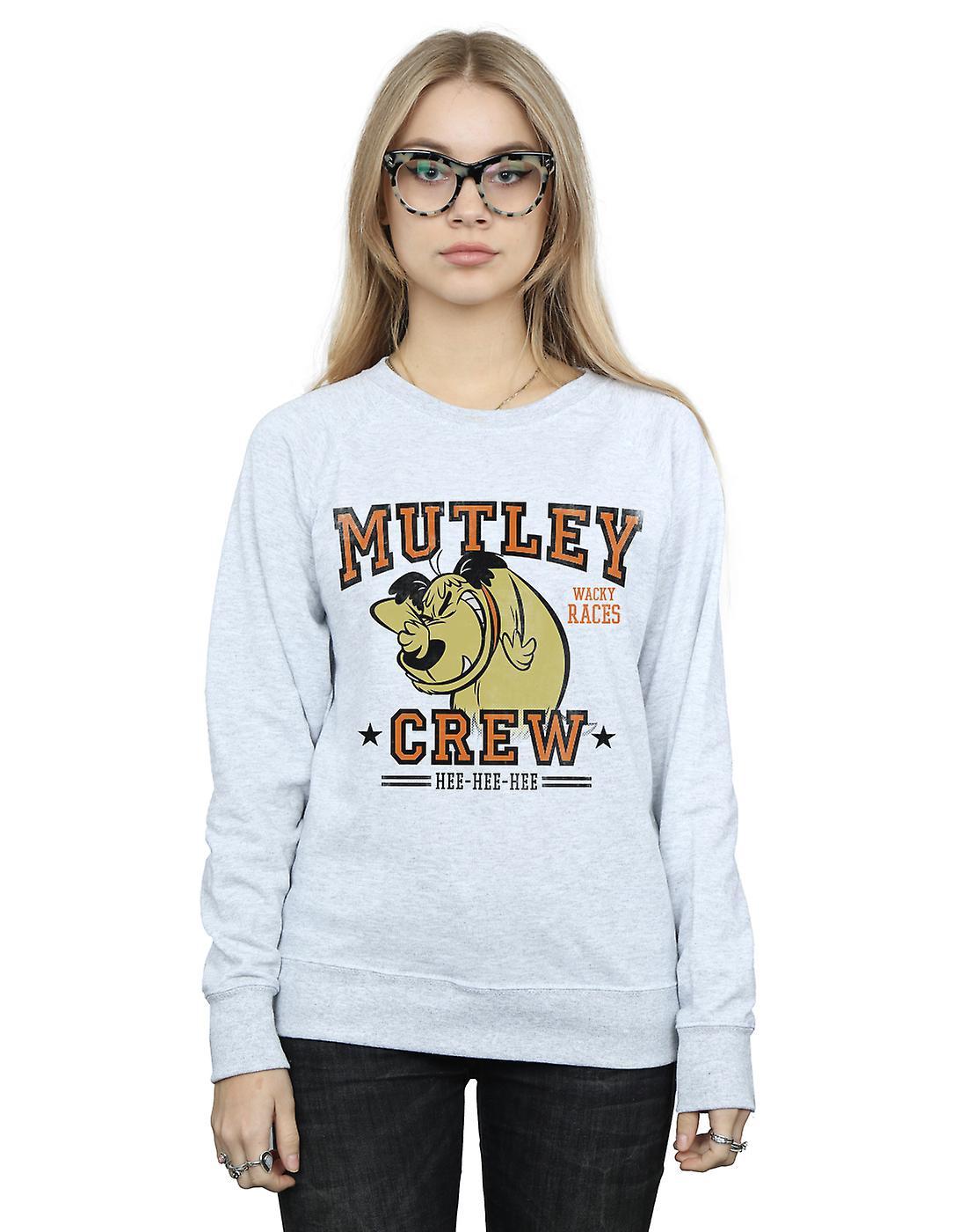 Absolute Cult Wacky Races Women's Mutley Crew Sweatshirt Black Medium