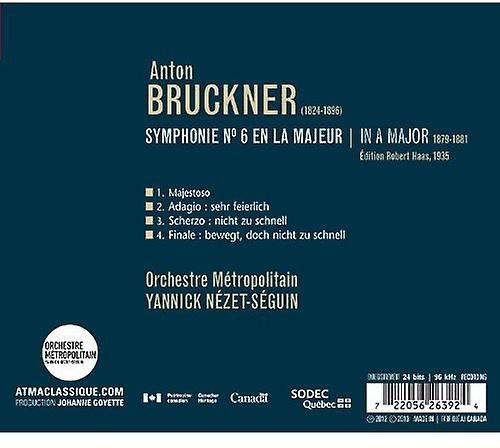 Atma Classique Yannick N zet-S Guin - Bruckner 6 [COMPACT DISCS] USA Import