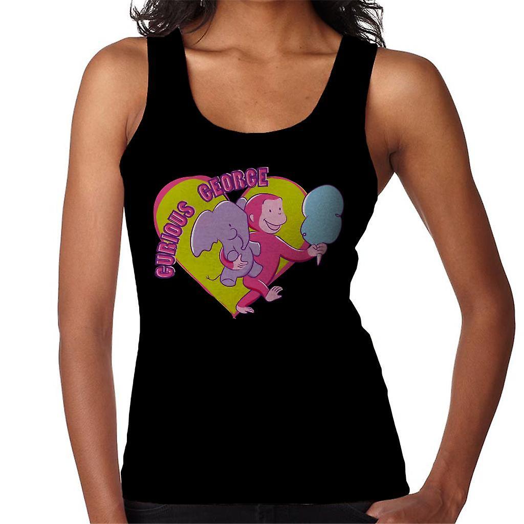 Curious George Carnival Heart Women's Vest Black XX-Large