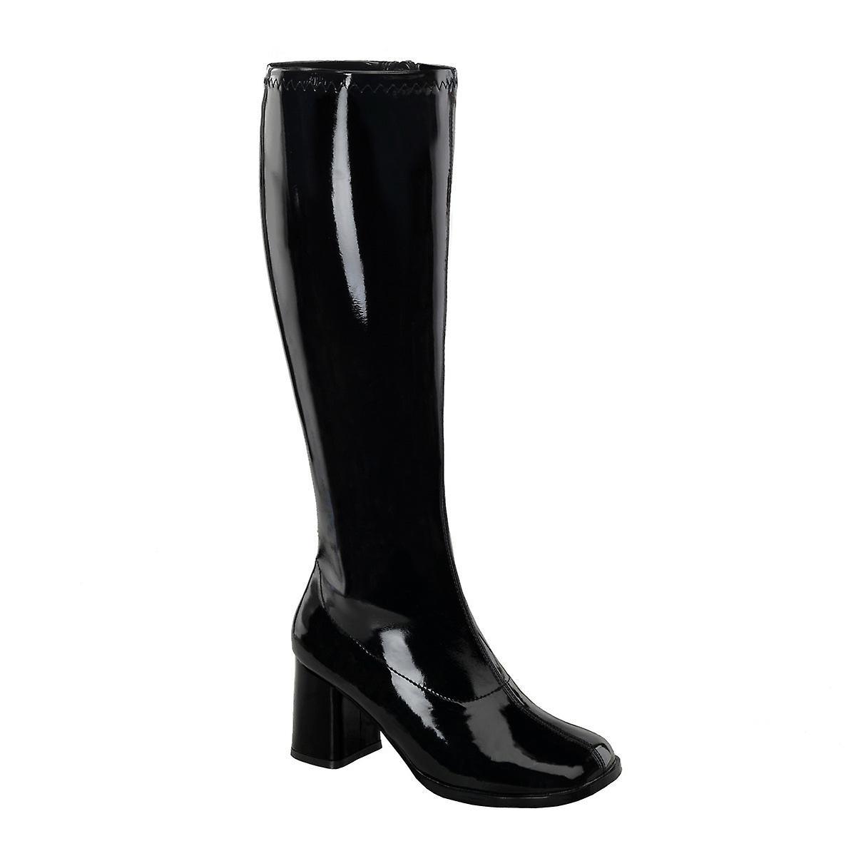 Funtasma Womens Boots Gogo-300wc Blk Str Pat Uk 6/eu 39/us 9