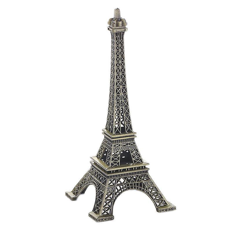 Phwj Bronze,15cm Paris Eiffel Tower Iron Crafts Architecture Model Office Home Decor Art Gift,