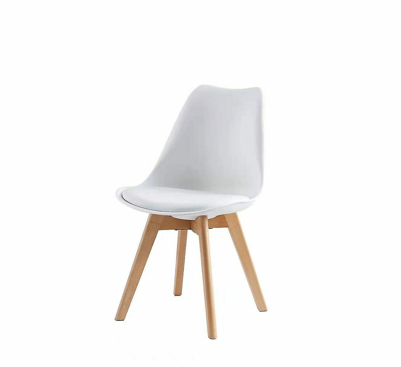 mcc direct Dining  Designer Side Chairs Wooden Legs EVA WHITE 1