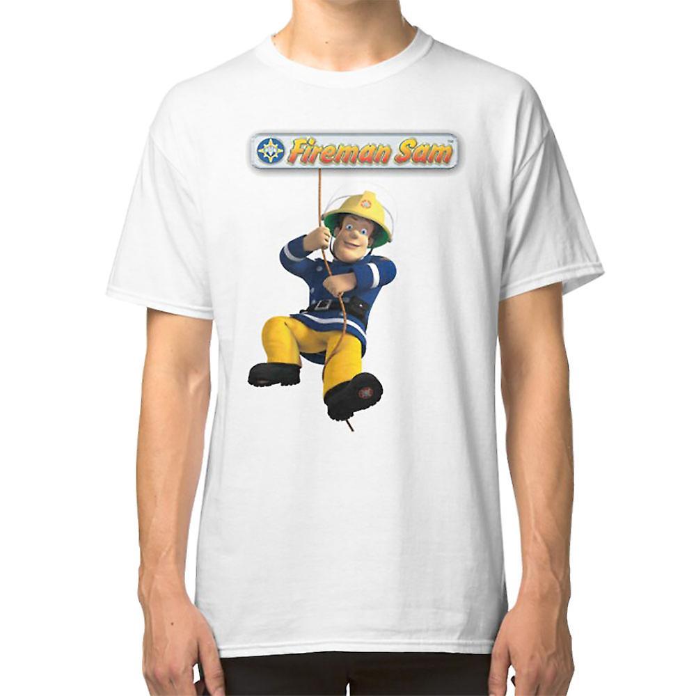 RockShark Fireman Sam T-shirt white L