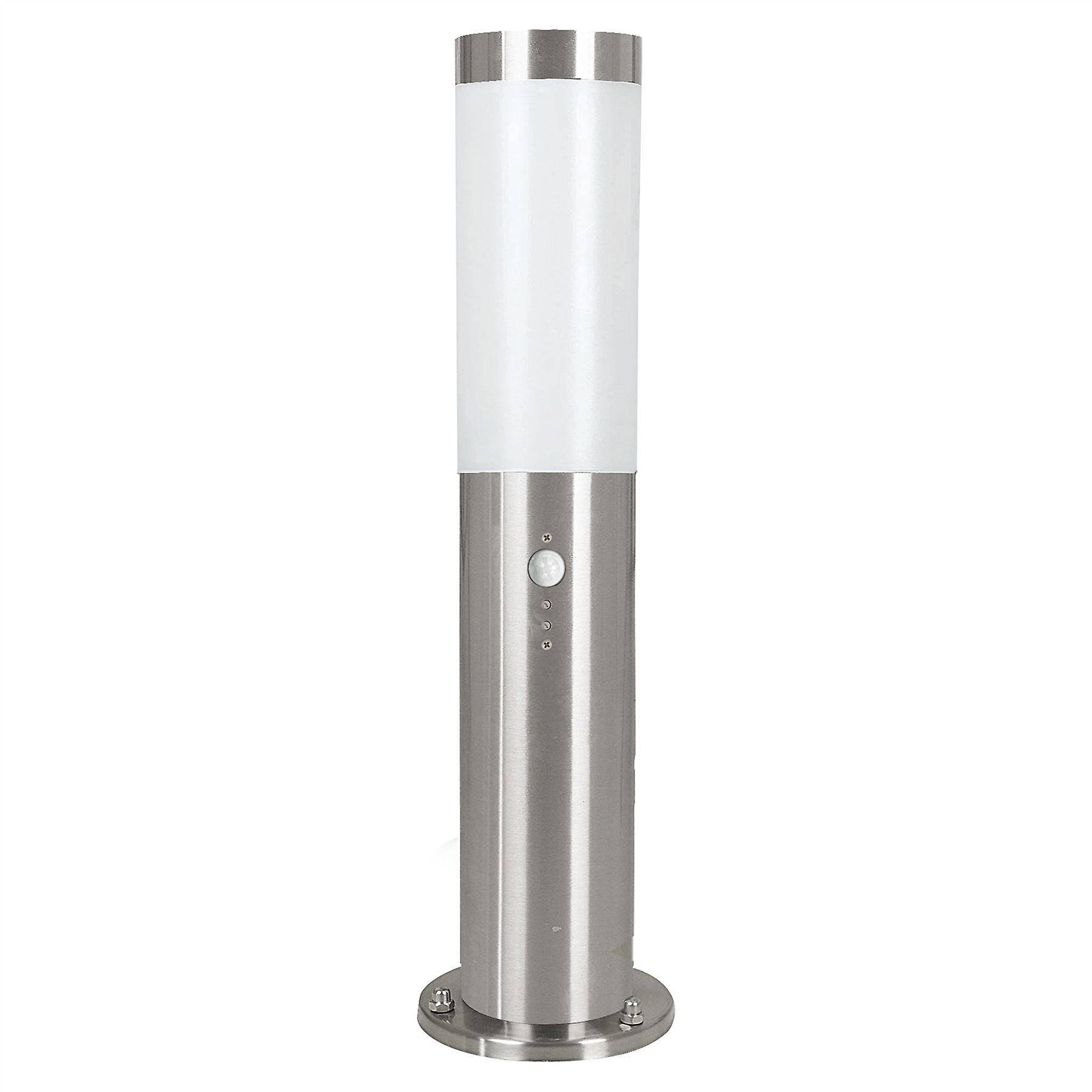 Eglo Lighting Eglo Helsinki - 1 Light Outdoor Small Bollard Light With PIR Motion Sensor Stainless Steel IP44, E27