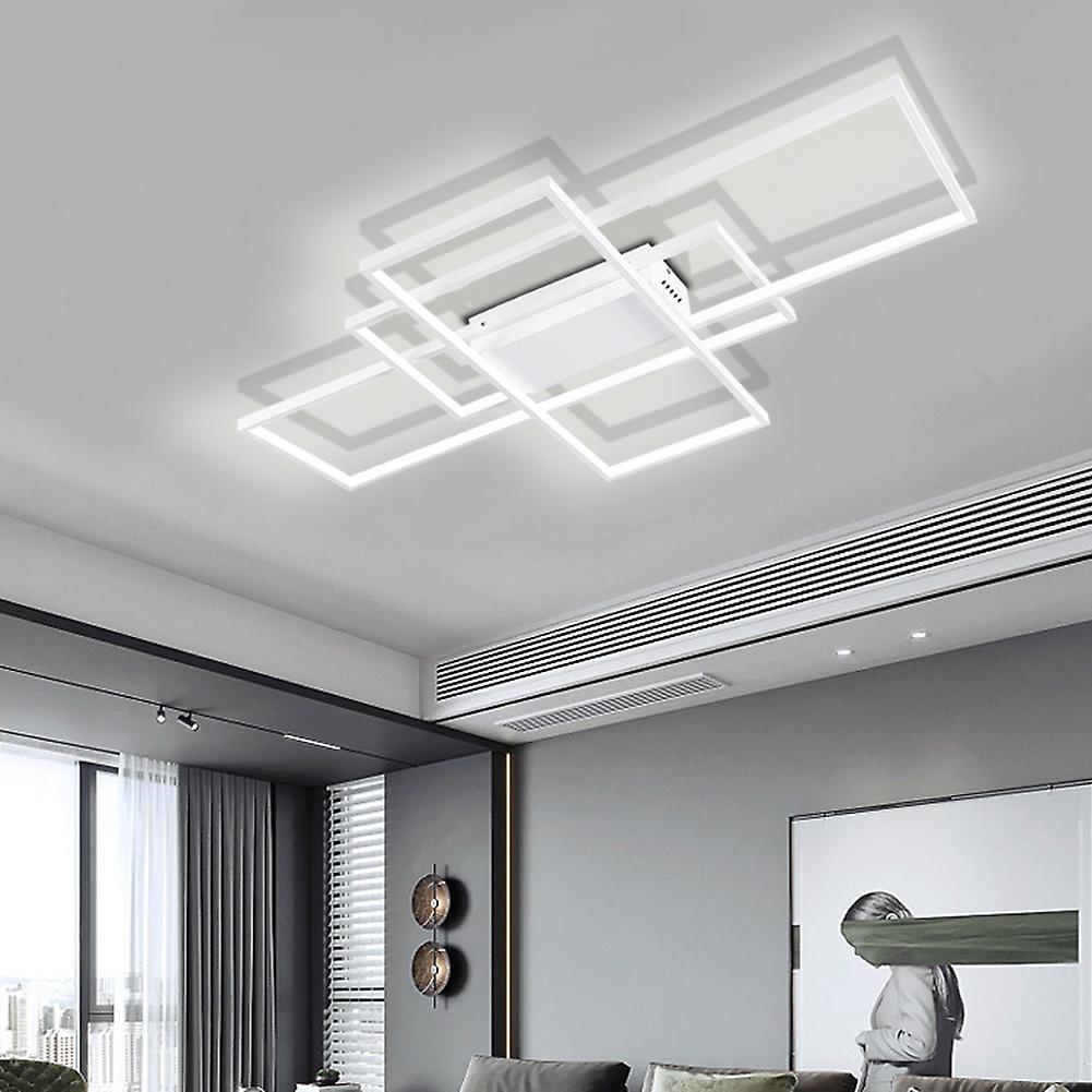 Living And Home Modern Rectangle LED Ceiling Light , White Cool White 90cm