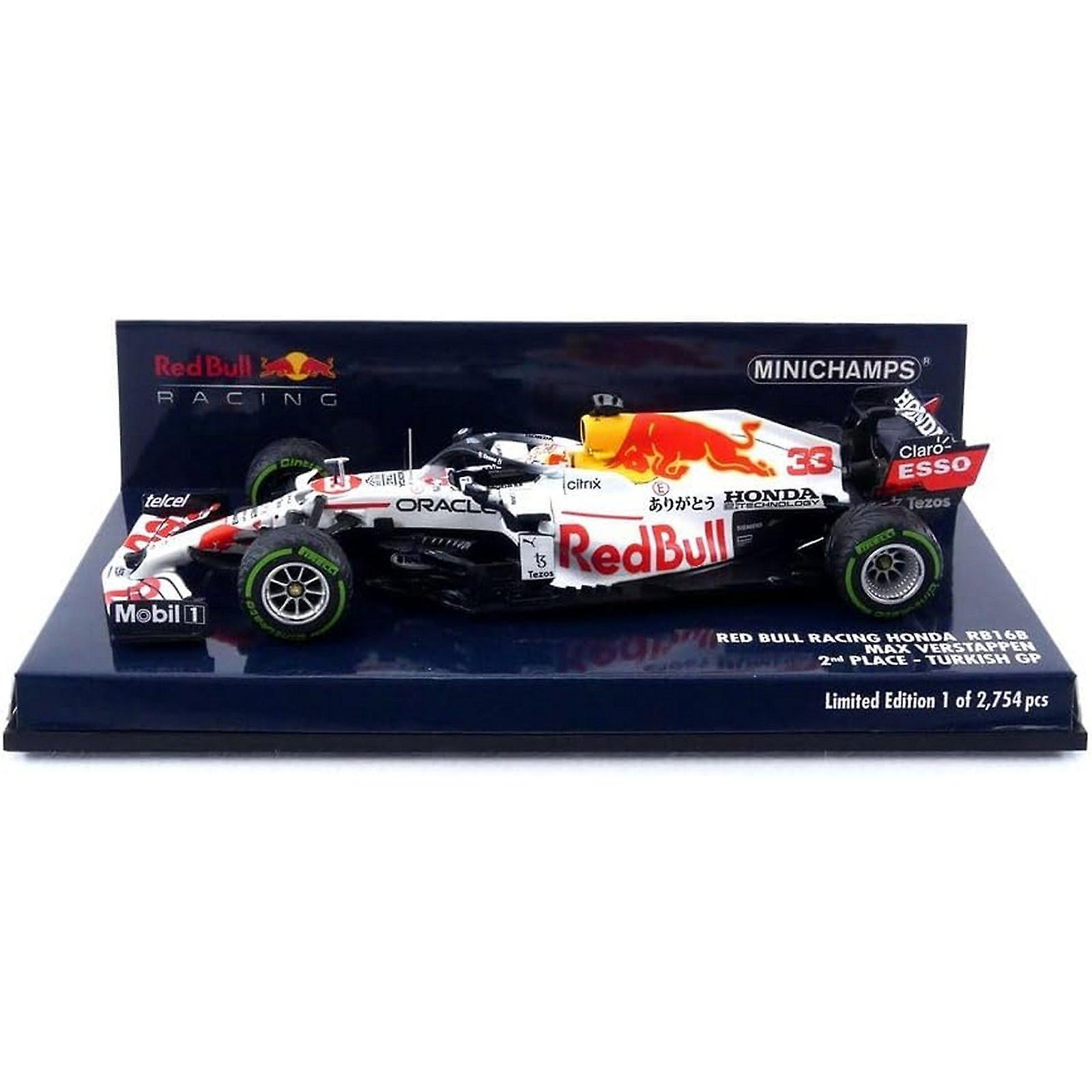 Minichamps Red Bull Racing RB16B Diecast Model 1:43 Max Verstappen White