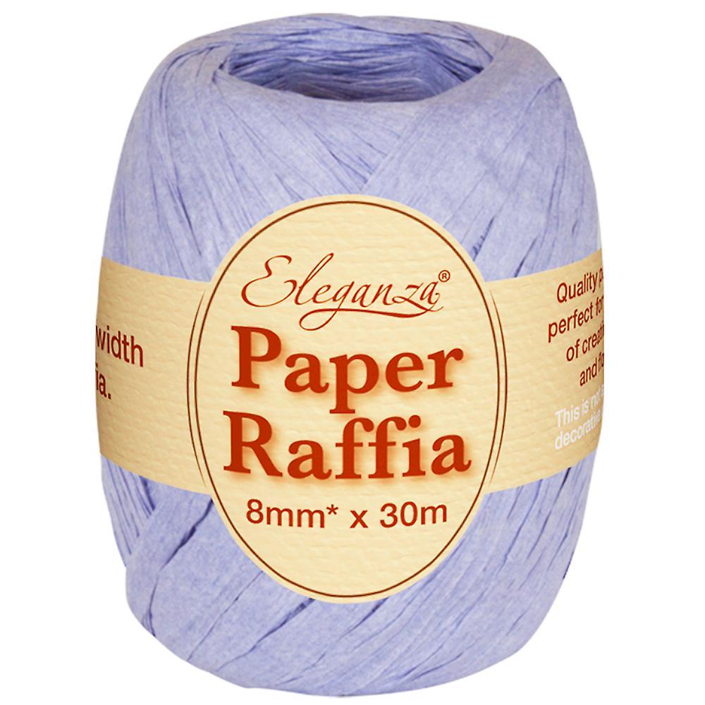 littlecraftybugs Lavender 8mm x 30m Paper Raffia Ribbon Roll - Recyclable & Biodegradable