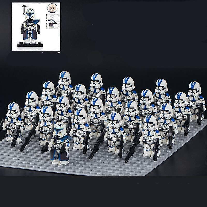 Sunvivid Star Wars 501st Clone Troopers Rex Minifigures Kids Toy 21Pcs/Set