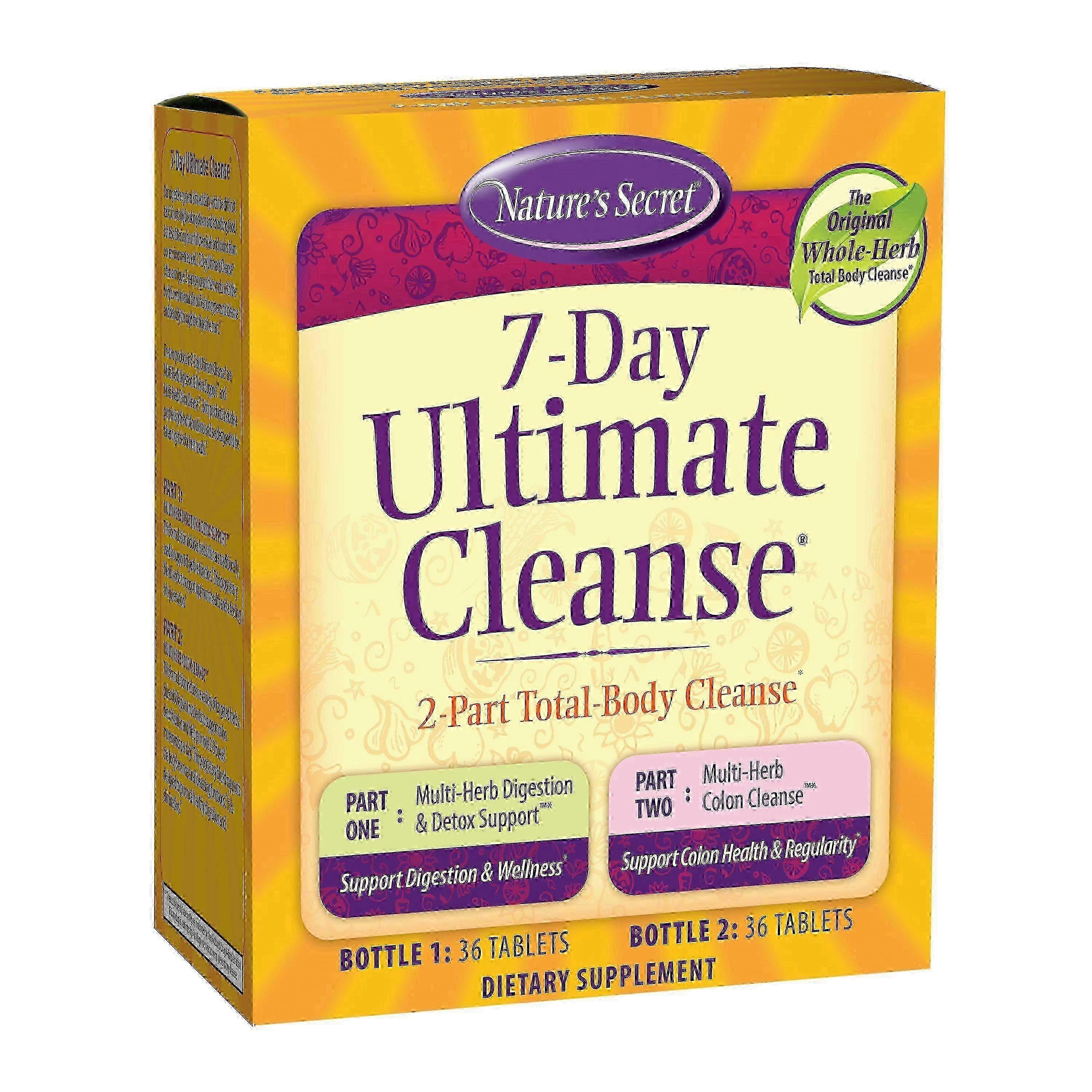 Nature's secret 7-day ultimate cleanse, tablets, 72 ea