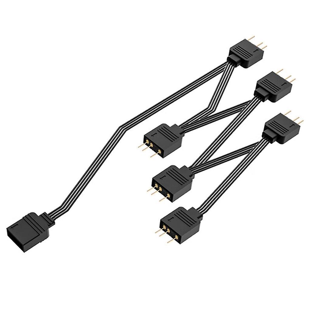 unbrand FS Series 5V 3Pin ARGB Expansion Cable 1 to 4 / 1 to 6 Splitter RGB ARGB Light FS 06 ARGB