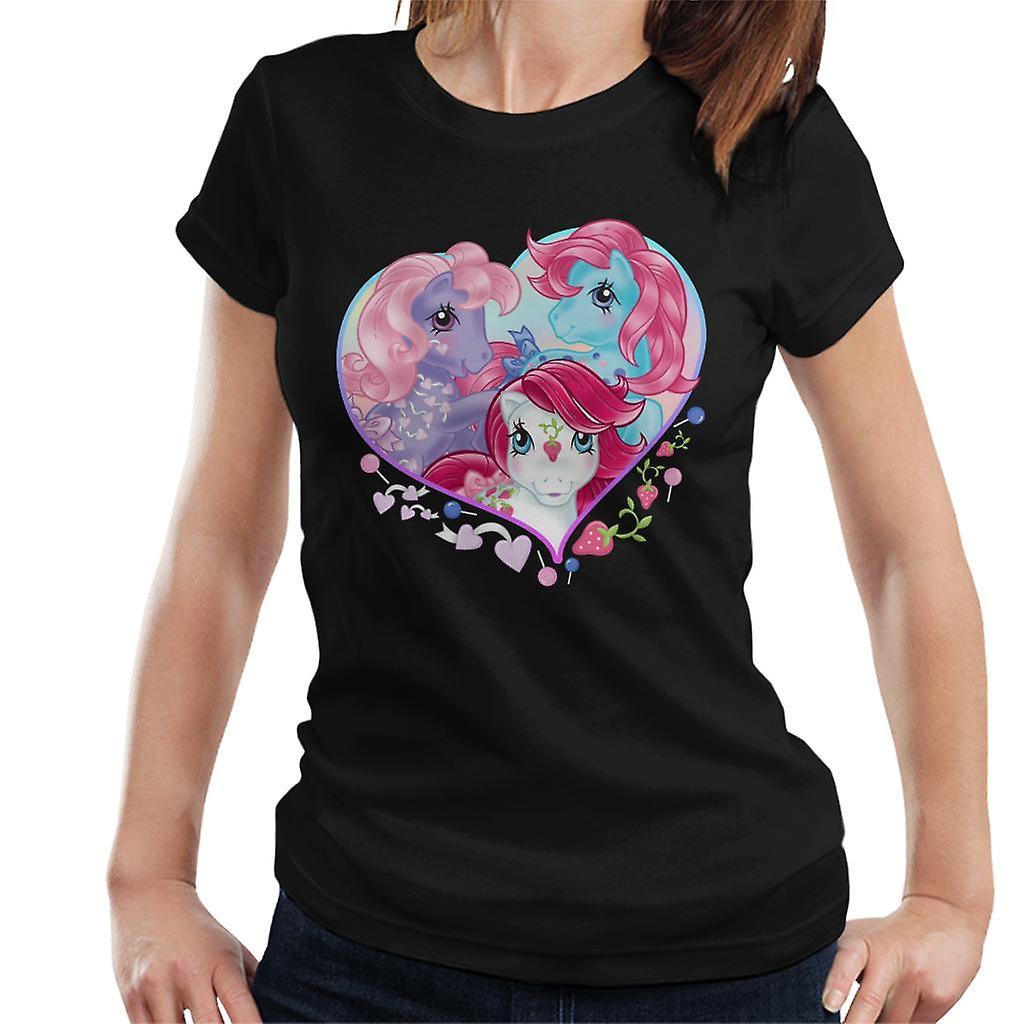 My Little Pony Friendship Love Heart Women's T-Shirt Black X-Large