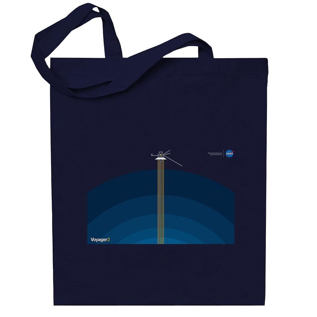 NASA Voyager2 Transmission Totebag Navy Blue 38 x 42 cm