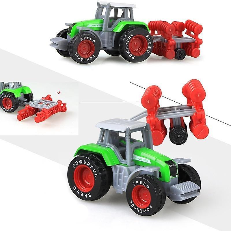 Slowmoose Die-cast Farm Vehicles, Mini Car Model - Tractor Model Tractor Green