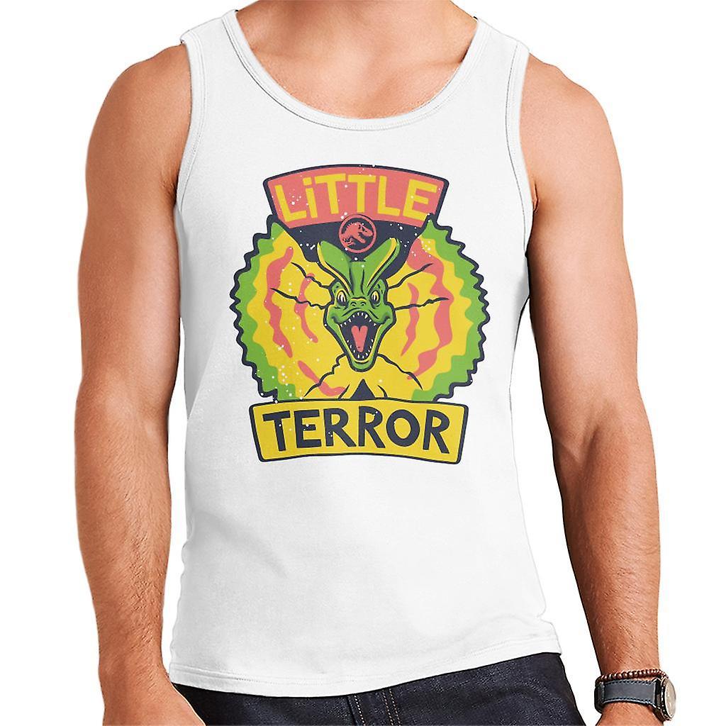 Jurassic Park Dilophosaurus Little Terror Men's Vest White X-Large