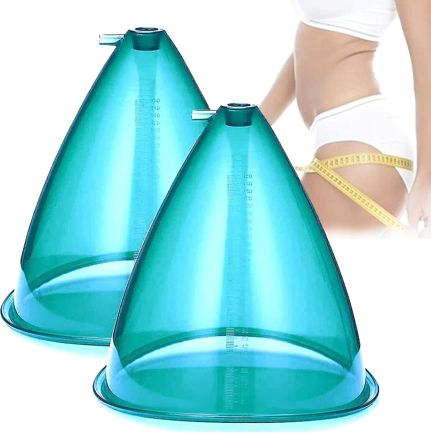 Generic Electric Vacuum Body Shaping Machine Butt Suction Cup, L-XXL Large Body Massage Tank, Used For Butt Lifting Body Massage,21CM/8.2in/180ml