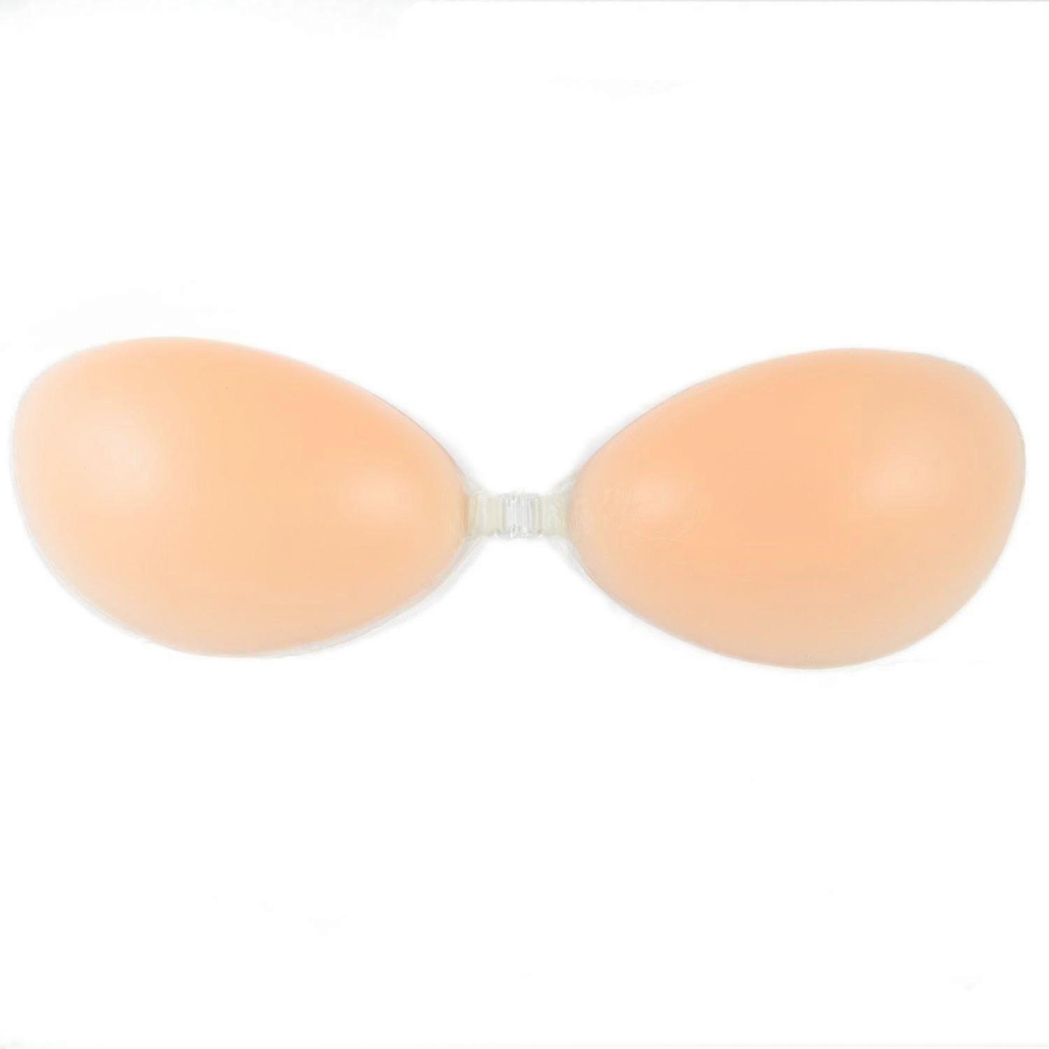 Zhiyi Strapless Stick On Bra Chicken Fillet Cup A B C D beige/clear