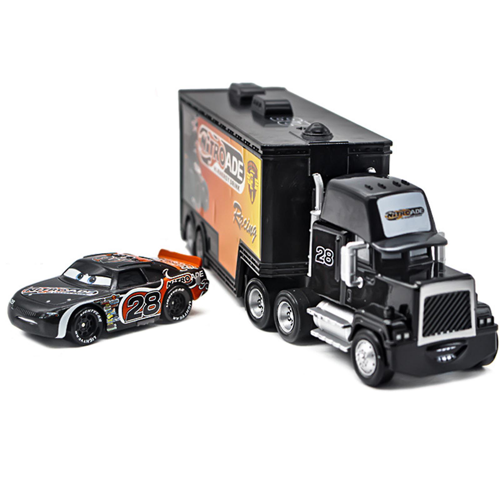 Favrison Cars Movie Mcqueen & The King & Chick Hicks & Mack Truck Uncle Diecast Vehicle Toys Set Style O