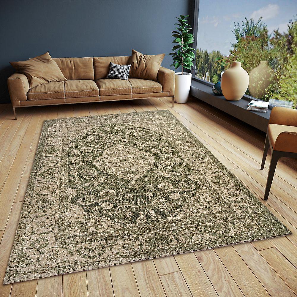 Rugs Direct Online Ltd Catania 105889 Green  Rectangle Rugs Traditional Rugs 80.00 x 165.00cm