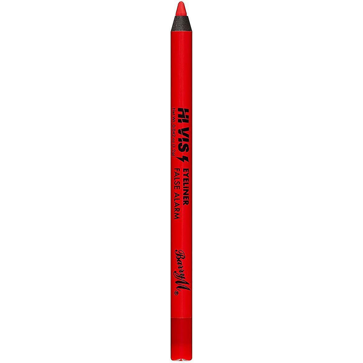 Barry M Hi Viz Neon Bold Waterproof Eyeliner Pencil - 6 False Alarm Red