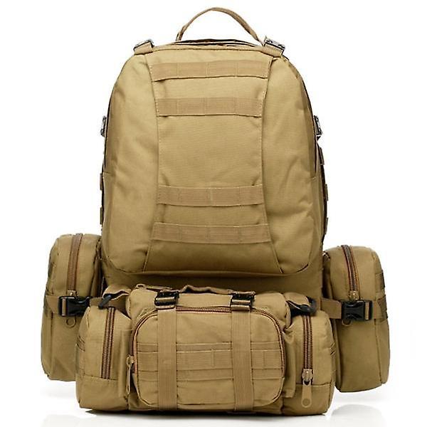 GreenZech 50L military nylon outdoor sports rucksack backpack for camping hiking etc Mud