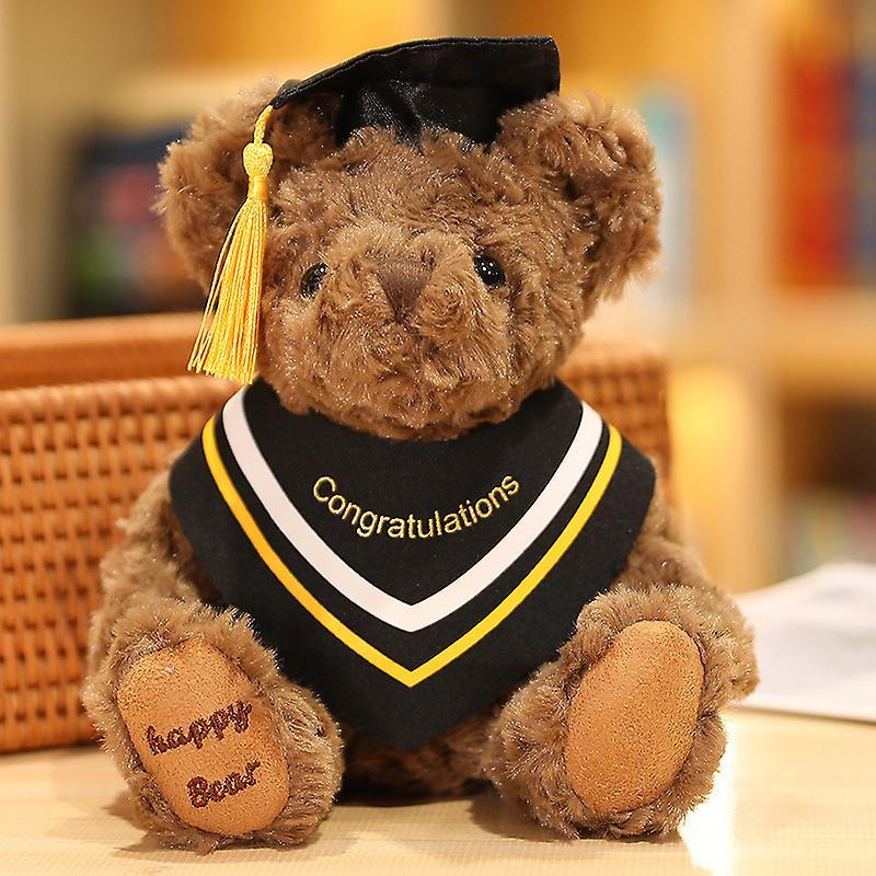 Mjju Graduation Bear  Graduation Teddy Bear, Super Soft, 20cm brown