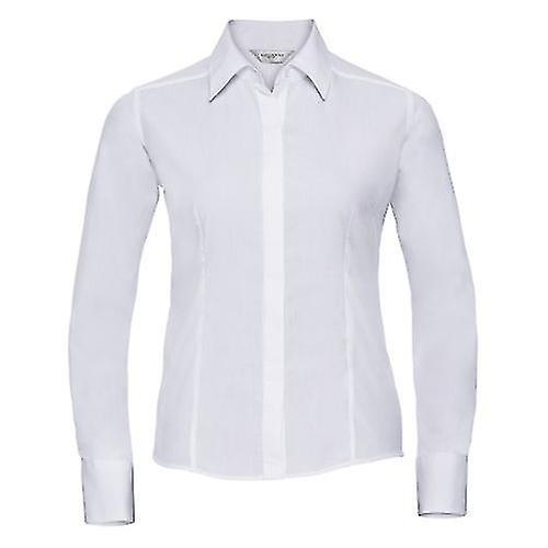 Collection Long Sleeve Poly-Cotton Easy Care Fitted Poplin Shirt