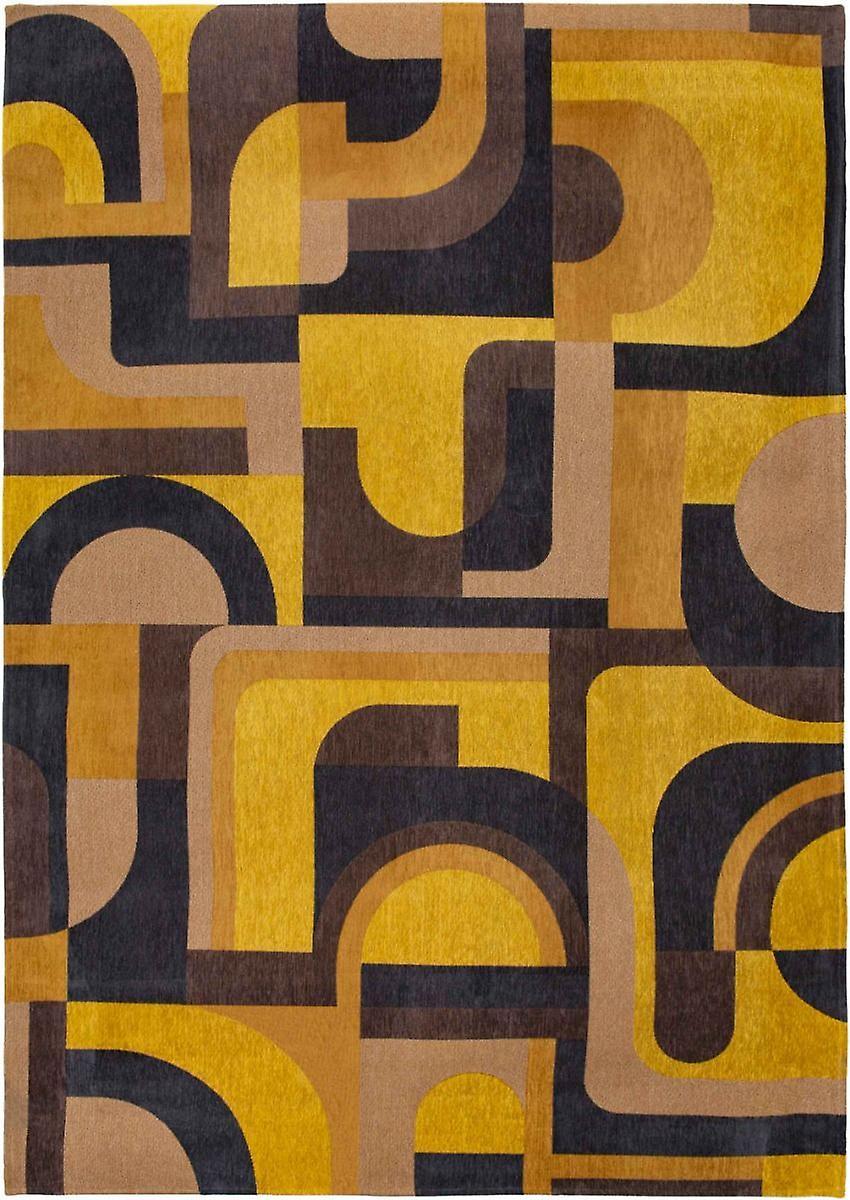 Rug Louis de Poortere Nuance Module Yellow Meyer 9210 - Yellow 140 x 200 cm