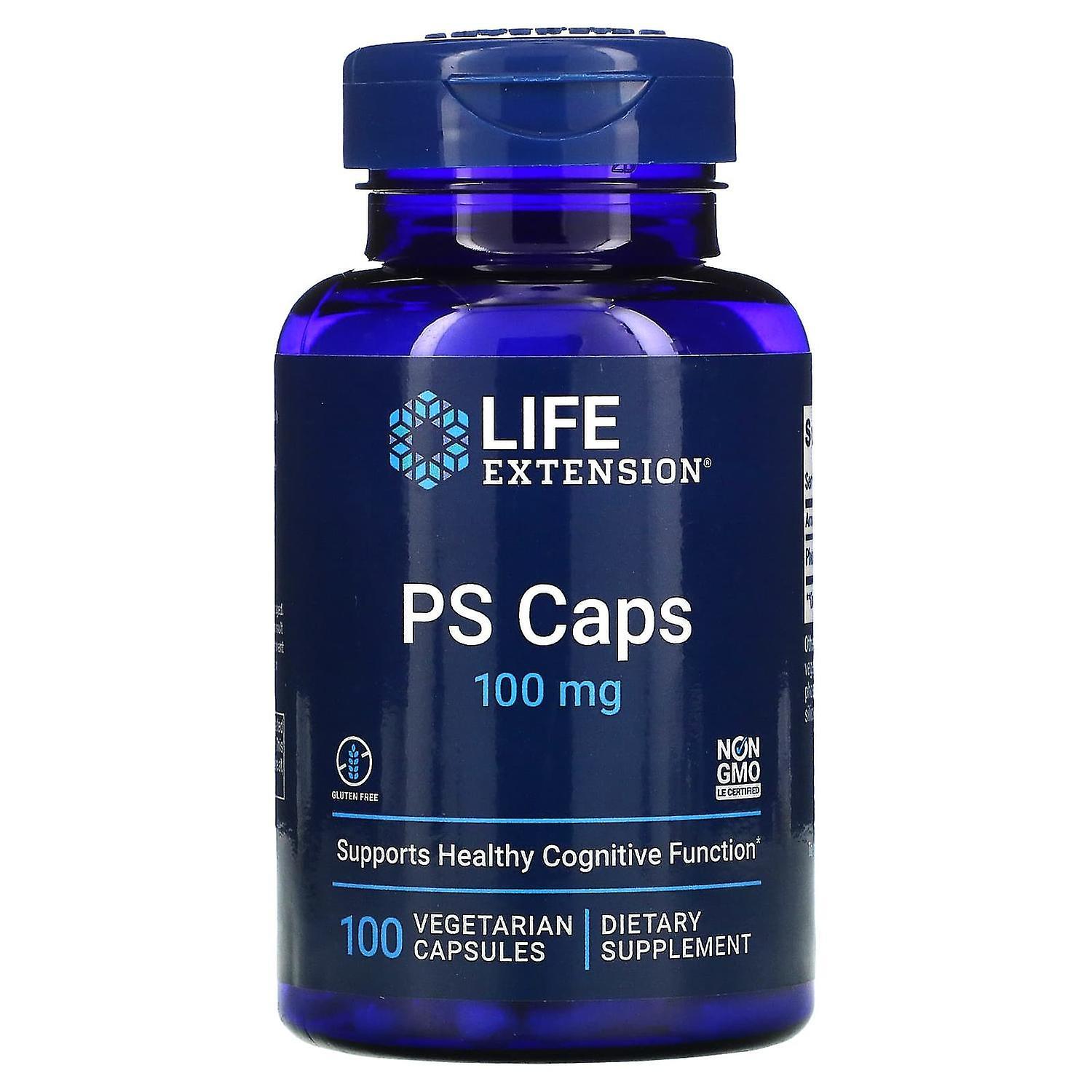 Life Extension, PS Caps, 100 mg, 100 Vegetarian Capsules