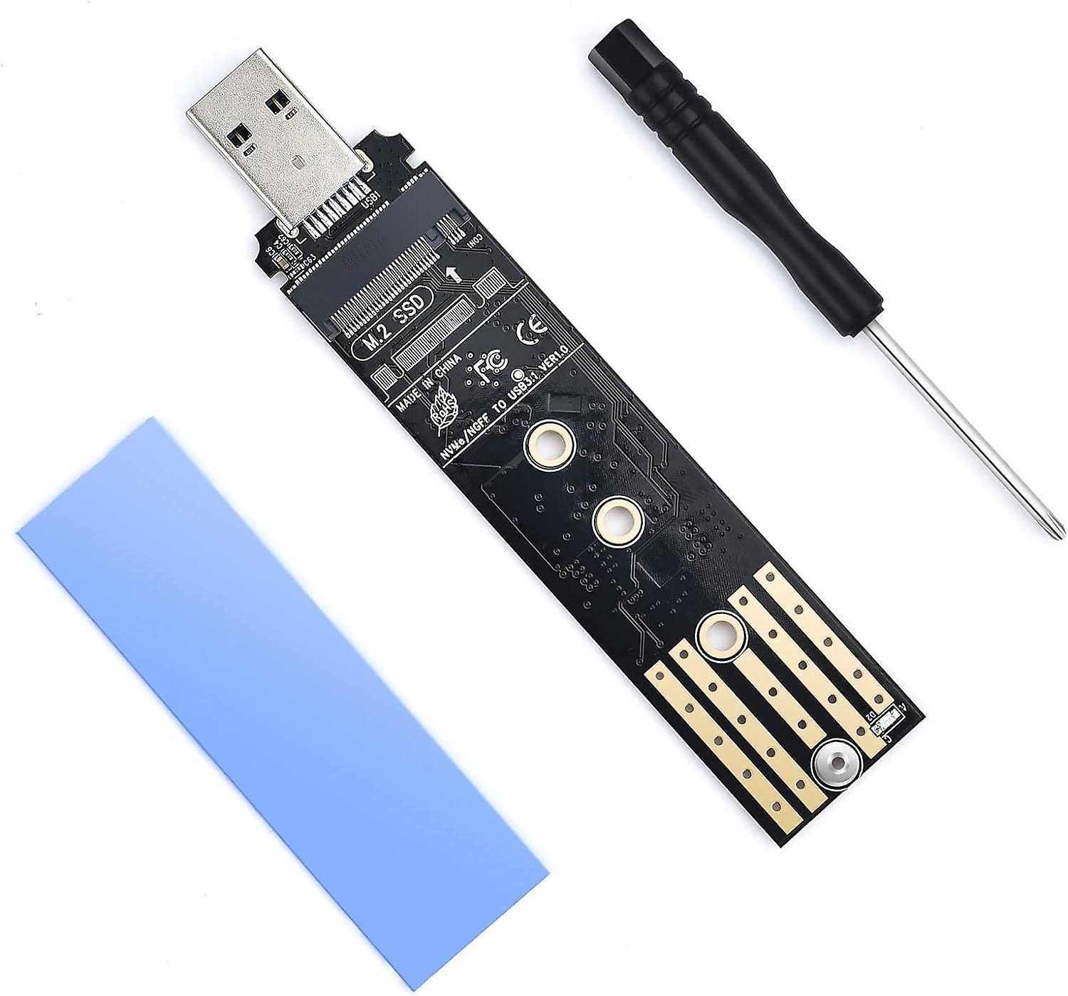 Werleo M.2 To Usb Adapter M.2 Nvme/ngff Hard Drive Usb3.1 Gen2 10gbps Usb To Nvme Pci-e Converter Reader M Key & B+m Key Support Uasp For 2280 2260...