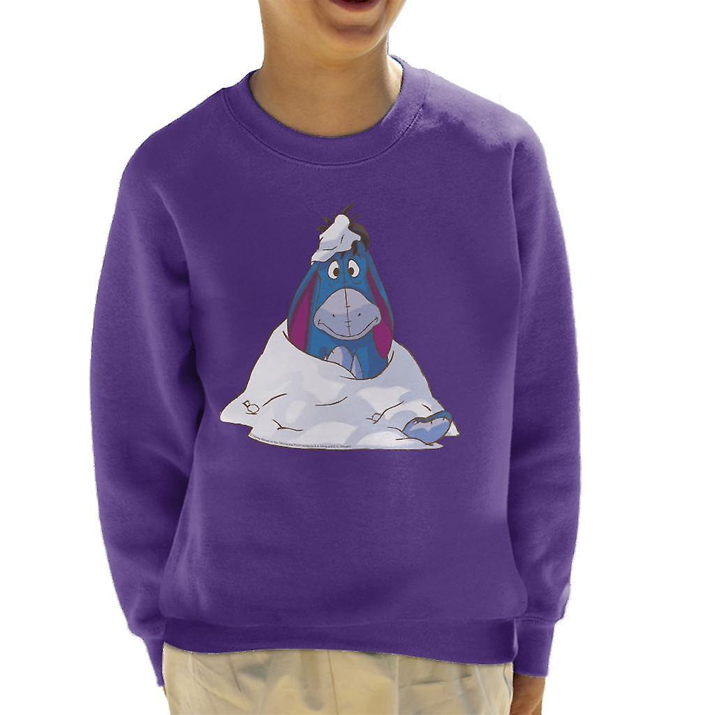 Disney Christmas Eeyore In The Snow Kid's Sweatshirt Purple Small (5-6 yrs)