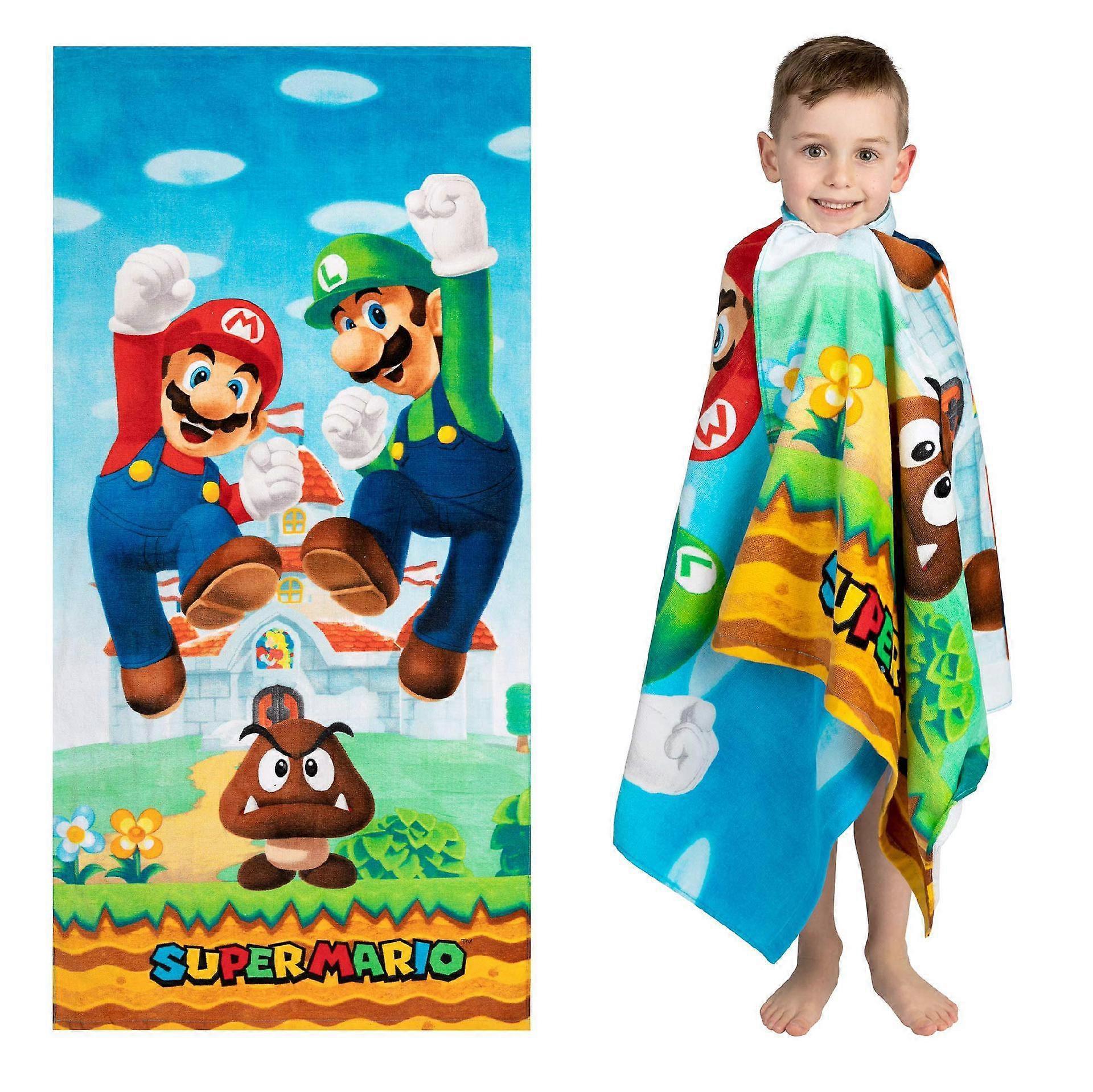 Scsrbsm Cartoon Super Mario printed beach towel, 60*120CM