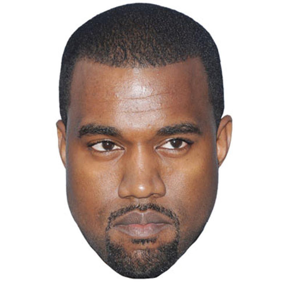 Celebrity Cutouts Kanye West Celebrity Mask, Flat Card Face