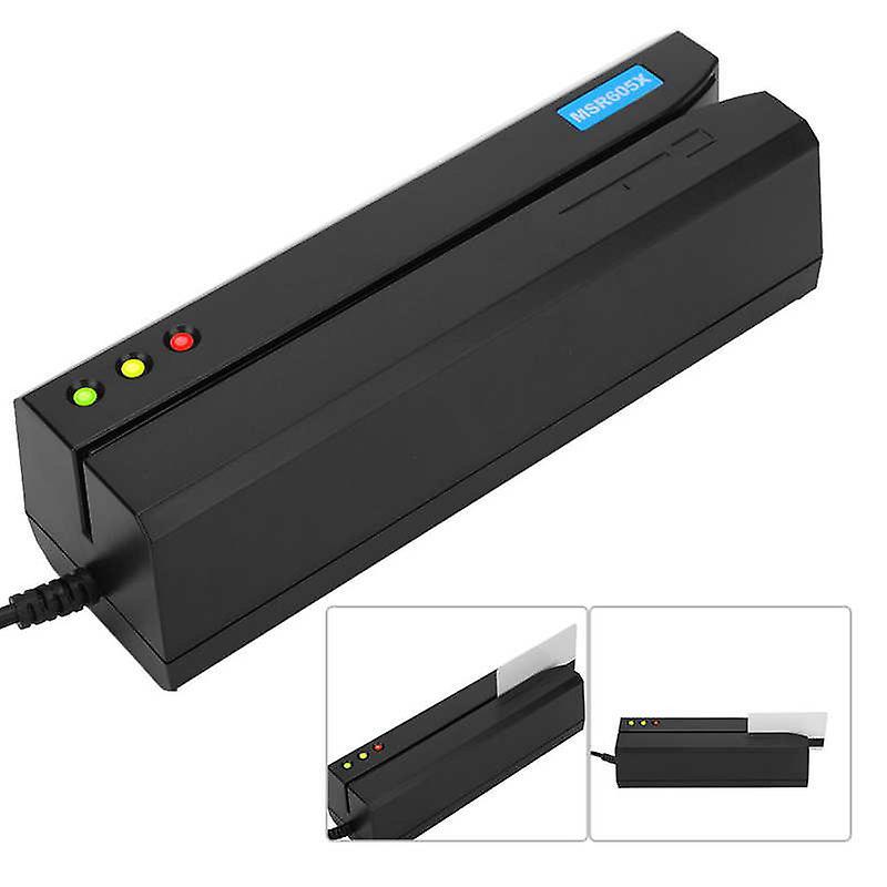 Mickcara Magnetic Strip Card Reader Led Indicator Magstripe Writer 3 Tracks Support For Ibm Iso Ans Din