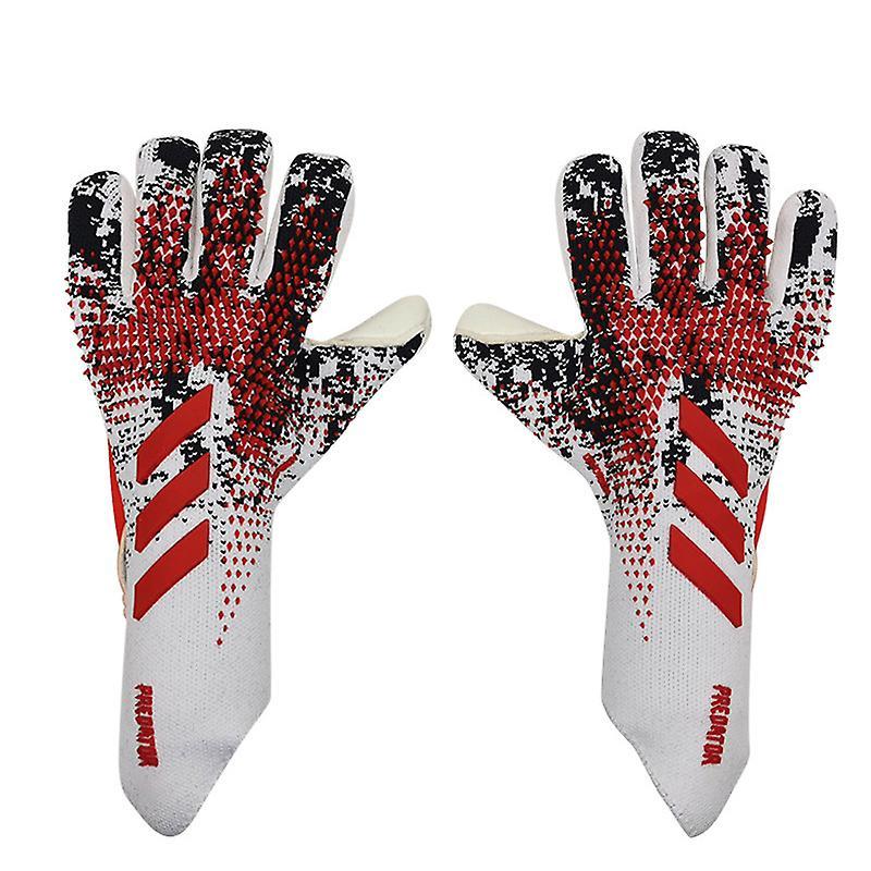 Exsha Goalkeeper Gloves Premium Quality Football Goal Keeper Gloves Finger Protection red black 10