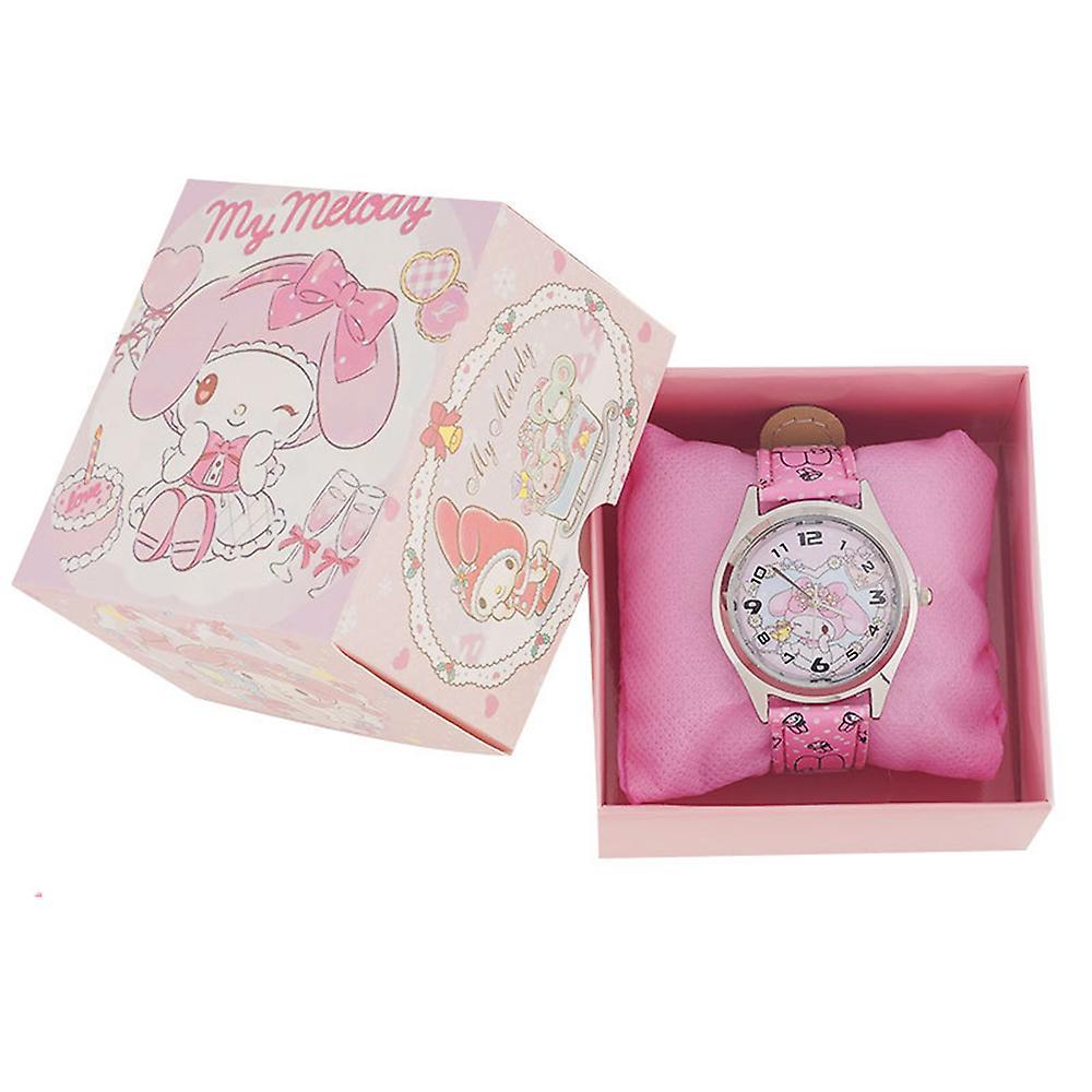 Sevenday Kids Kawaii Watch Hello Kitty Kuromi Cinnamoroll Melody Pom Pom Purin Sanrio Cartoon Analogue Watches Quartz Wrist Watch Girls Party Gifts...